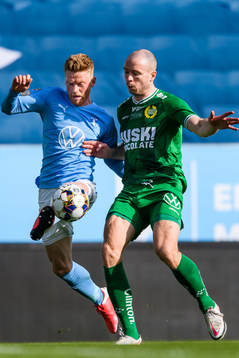 Malmö FFs Anders Christiansen och Hammarbys Jon Gudni