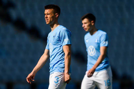 Malmö FFs Jonas Knudsen och Anel Ahmedhodzic