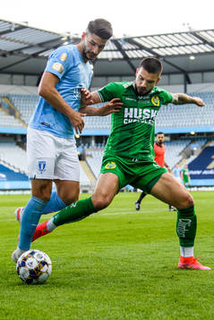 Malmö FFs Antonio Colak och Hammarbys Vladimir Rodic