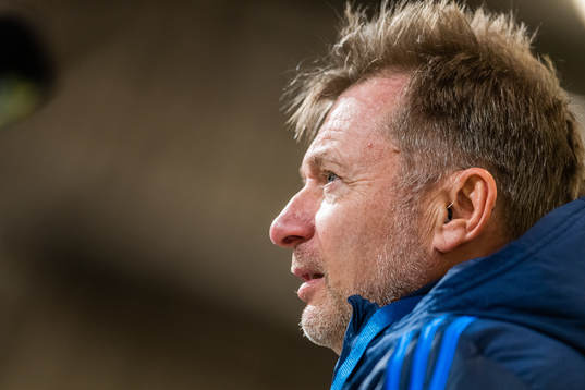 Peter Gerhardsson, Head coach of Sweden at the press