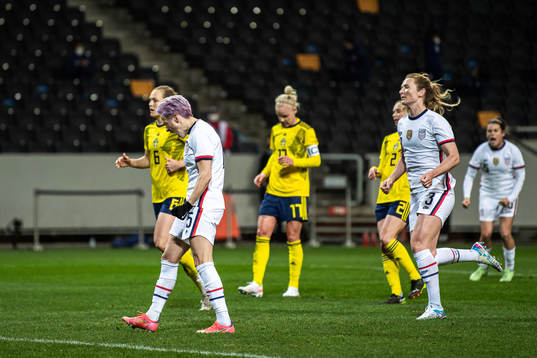 Megan Rapinoe of USA celebrates