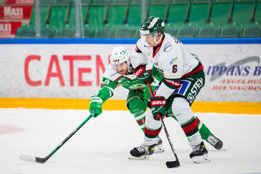 Rögles Simon Ryfors och Frölundas Mattias Norlinder