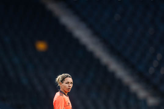 Goalkeeper Jennifer Falk of Sweden