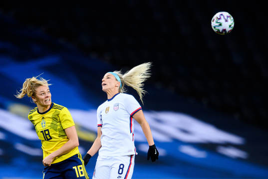 Fridolina Rolfö of Sweden and Julie Ertz of USA