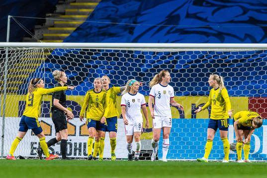 Kosovare Asllani, Linda Sembrant, Nilla Fischer and Stina