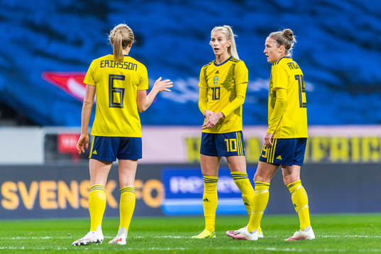 Magdalena Eriksson, Sofia Jakobsson and Filippa Angeldahl