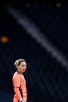 goalkeeper Jennifer Falk of Sweden