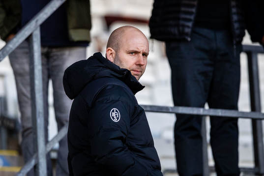 Landskronas klubbchef Michel Ekberg på läkaren