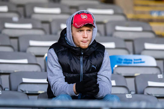 Landskronas Hampus Pauli på läktaren