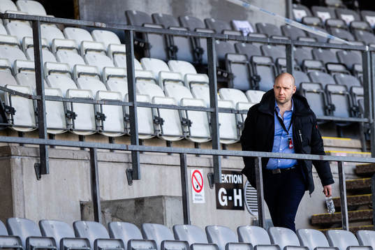 Landskronas klubbchef Michel Ekberg på läkaren