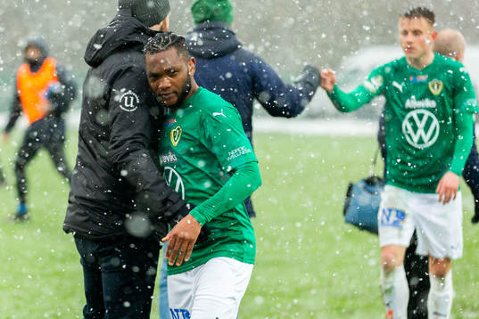 Jönköpings Eric Johana Omondi jublar