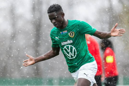 Jönköpings Eric Johana Omondi jublar