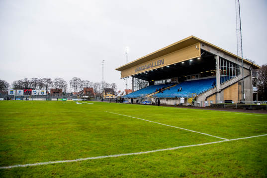 Vångavallen innan fotbollsmatchen i Superettan mellan