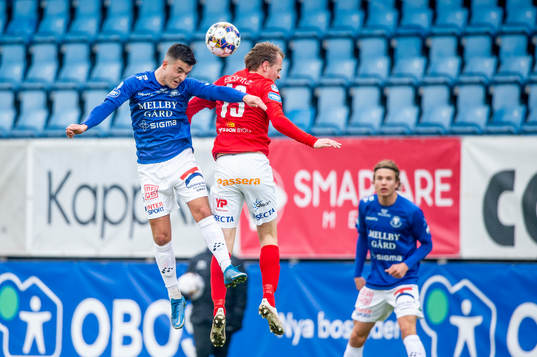 Trelleborgs Haris Brkic mot Norrbys Robin Strömberg