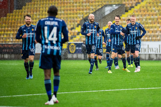 Djurgårdens spelare jublar