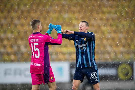 Djurgårdens målvakt Aleksandr Vasyutin och Jesper