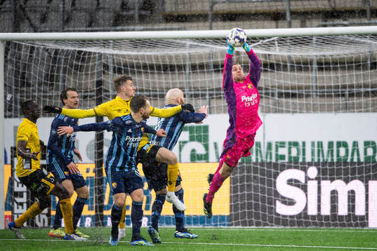 Djurgårdens målvakt Aleksandr Vasyutin