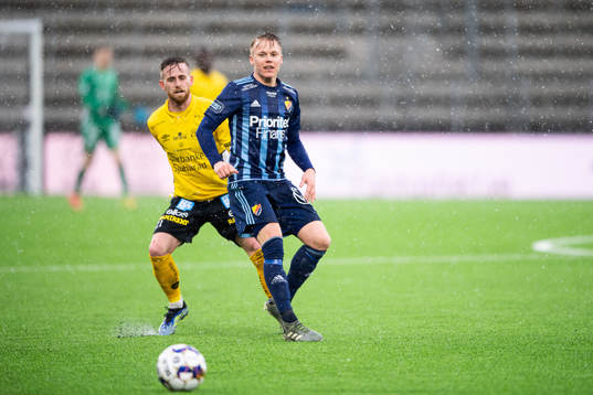 Djurgårdens Elliot Käck och Elfsborgs Rasmus Alm