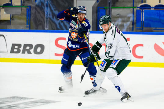 Växjös Miika Koivisto och Färjestads Victor Ejdsell