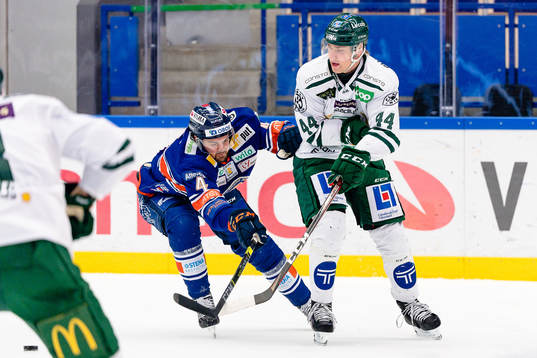 Växjös Tim Erixon och Färjestads Jacob Peterson