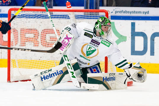 Färjestads målvakt Henrik Haukeland