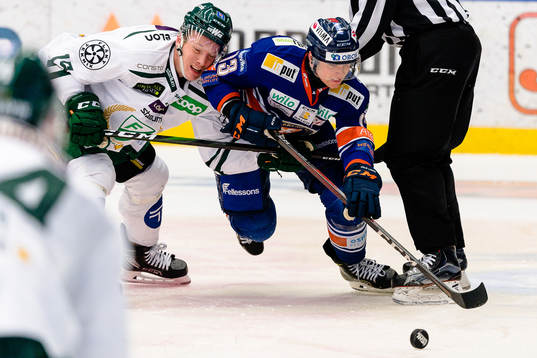 Färjestads Gustav Rydahl och Växjös Jack Drury