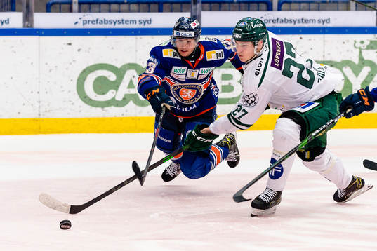 Växjös Jack Drury och Färjestads Oskar Bäck