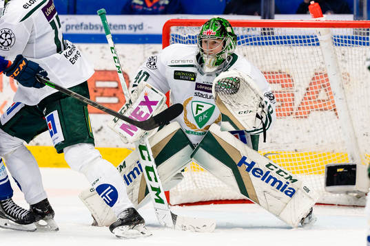 Färjestads målvakt Henrik Haukeland
