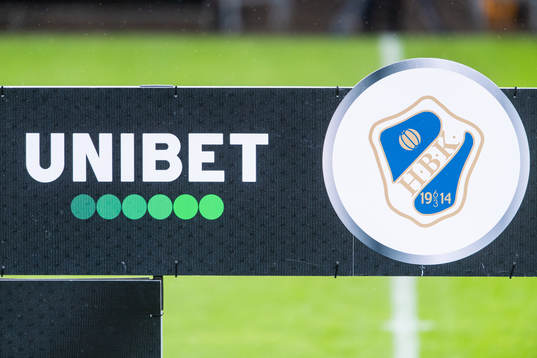 Unibet och Halmstads logotyper