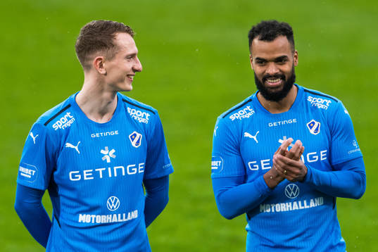 Halmstads Andreas Bengtsson och Phil Ofosu-Ayeh