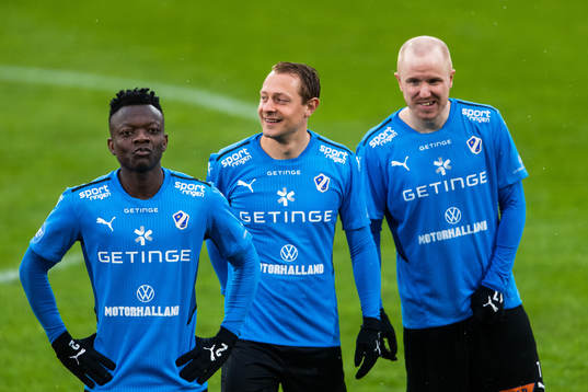 Halmstads Thomas Boakye, Joel Allansson och Simon Lundevall
