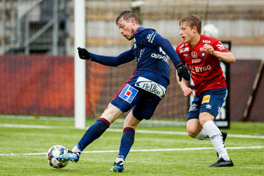 Östers Nicolas Mortensen gör 0-1