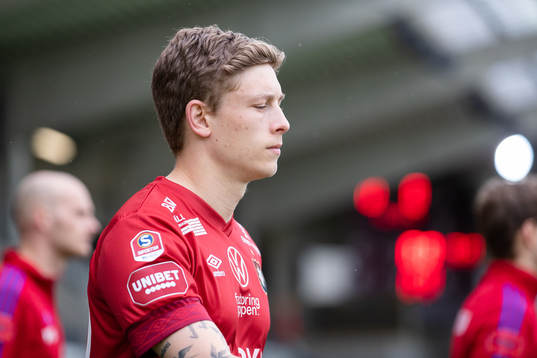 Örgrytes Anton Andreasson innan fotbollsmatchen i