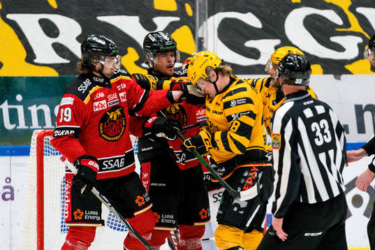 Luleås Pontus Själin och Skellefteås Jonatan Berggren