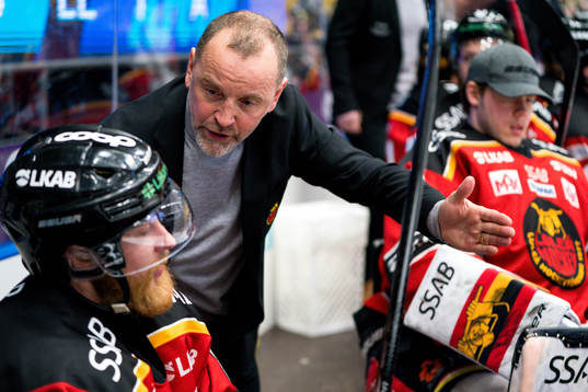 Luleås tränare Thomas Berglund och Linus Klasen