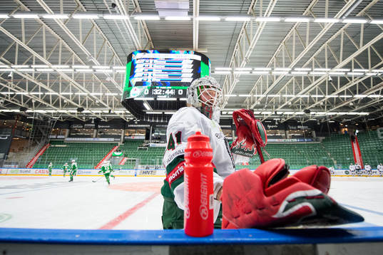 Frölundas målvakt Niklas Rubin