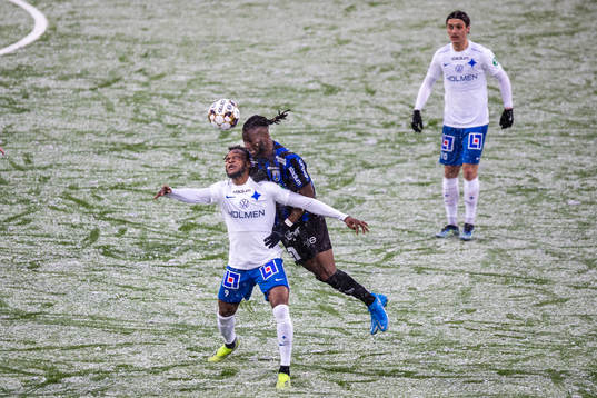 IFK Norrköpings Samuel Adegbenro och Sirius Joseph Colley