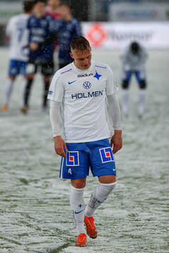 IFK Norrköpings Marco Lund Nielsen deppar