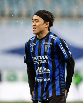 Sirius Yukiya Sugitaunder fotbollsmatchen i Allsvenskan