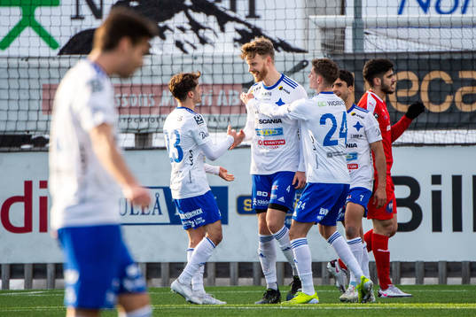 Luleås spelare jublar