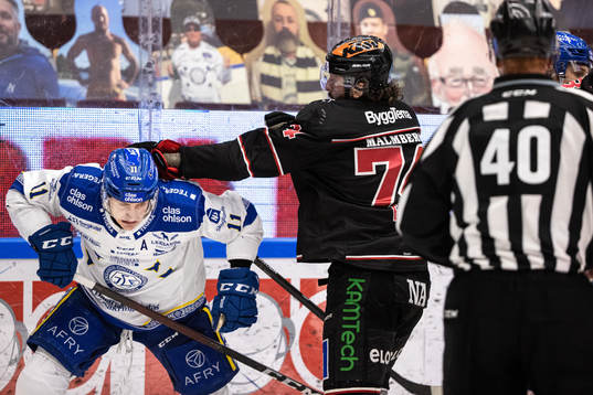 Leksands Martin Karlsson och Örebros Nick Eberti bråk