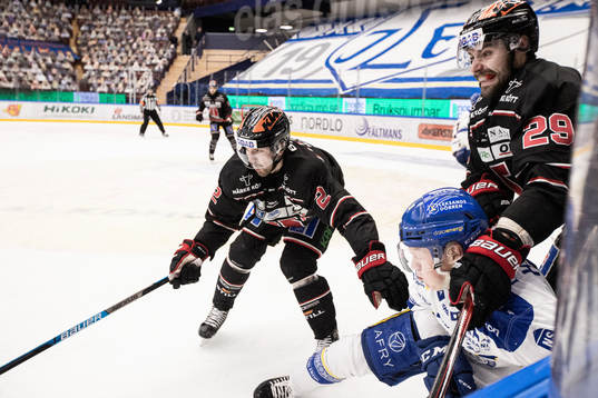 Leksands Emil Heineman mot Örebros Rasmus Rissanen och