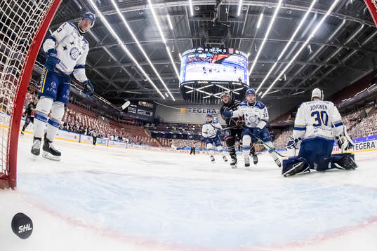 Leksands Mirco Müller och Leksands Jesper Kandergård och