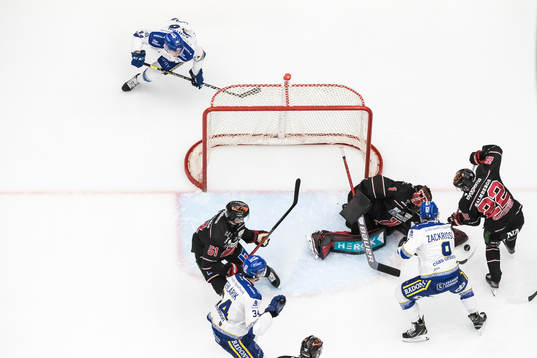 Leksands Patrik Zackrisson och Leksands Peter Cehlarik och