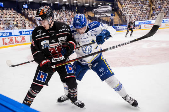 Örebros Filip Barklund och Leksands Patrik Zackrisson