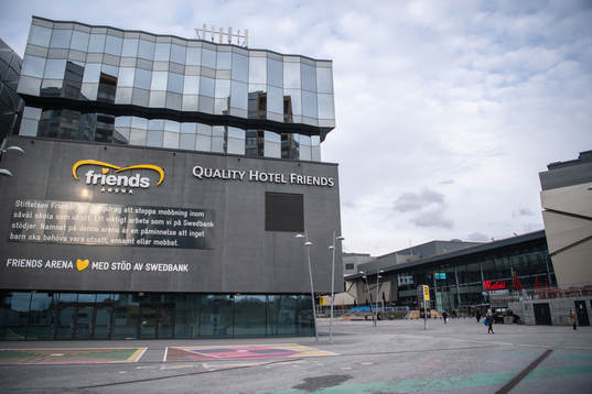 Friends arena och Mall of Scandinavia