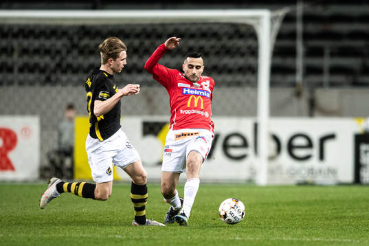 s Tom Strannegård och Degerfors Abdelrahman Saidi