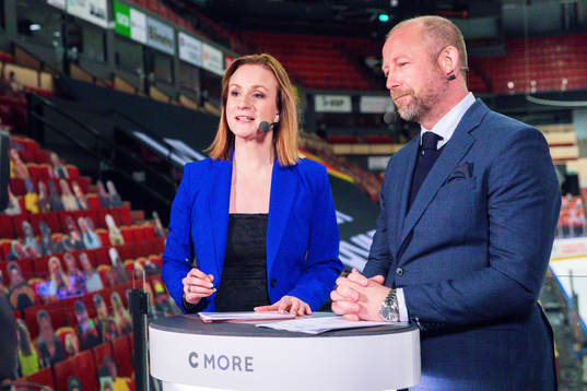Cmores Lena Sundqvist och Petter Rönnqvist