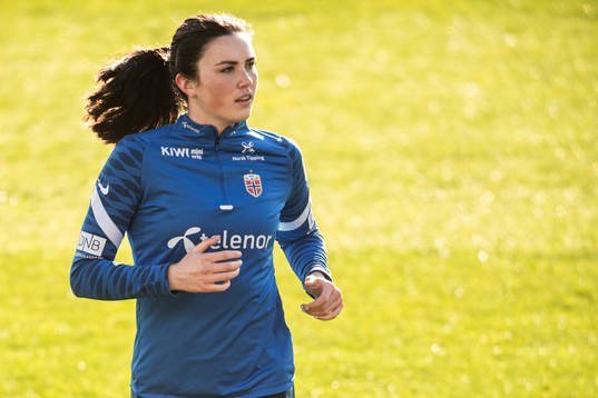 Ingrid Syrstad Engen of the Norwegian national football team