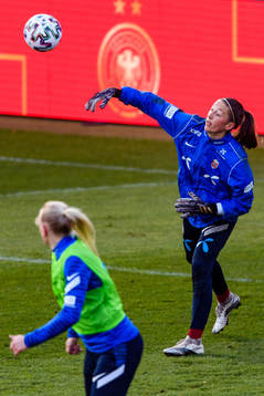 Goalkeeper Cecilie Fiskerstrand of the Norwegian national